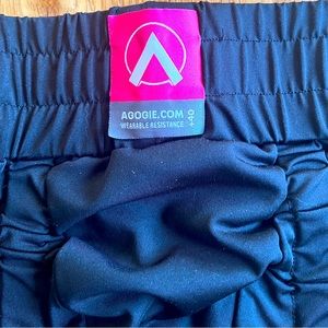 AGOGIE Track Pants with bands. Barely worn!!  Excellent condition, no fraying!